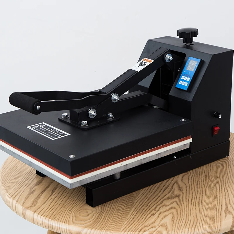 Mini 38*38 Transfer Printing Easy to Operate Temperature Adjustable Flatbed Heat Press Machine for Custom T shirt Bags Logo