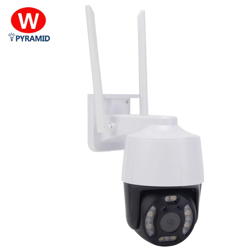 Factory new product night vision voice warning sound and light alarm pedestrian detection automatic tracking security camera