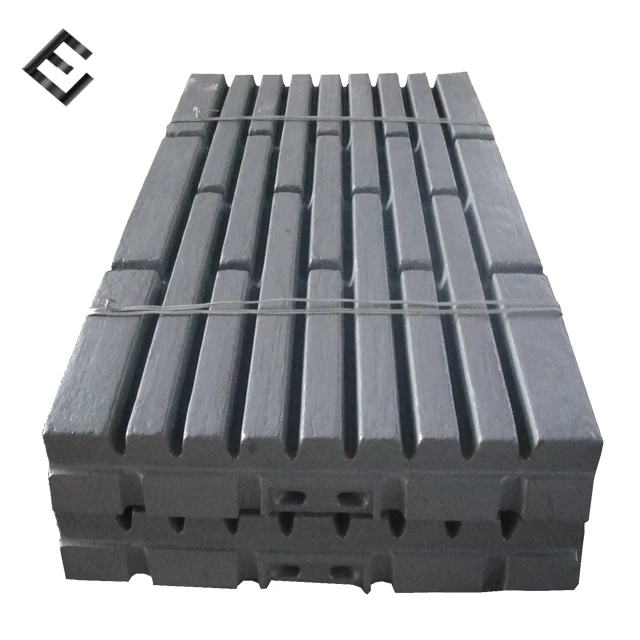 C100/C200/C110/C125 Jaw Crusher Parts High Manganese Jaw Plate