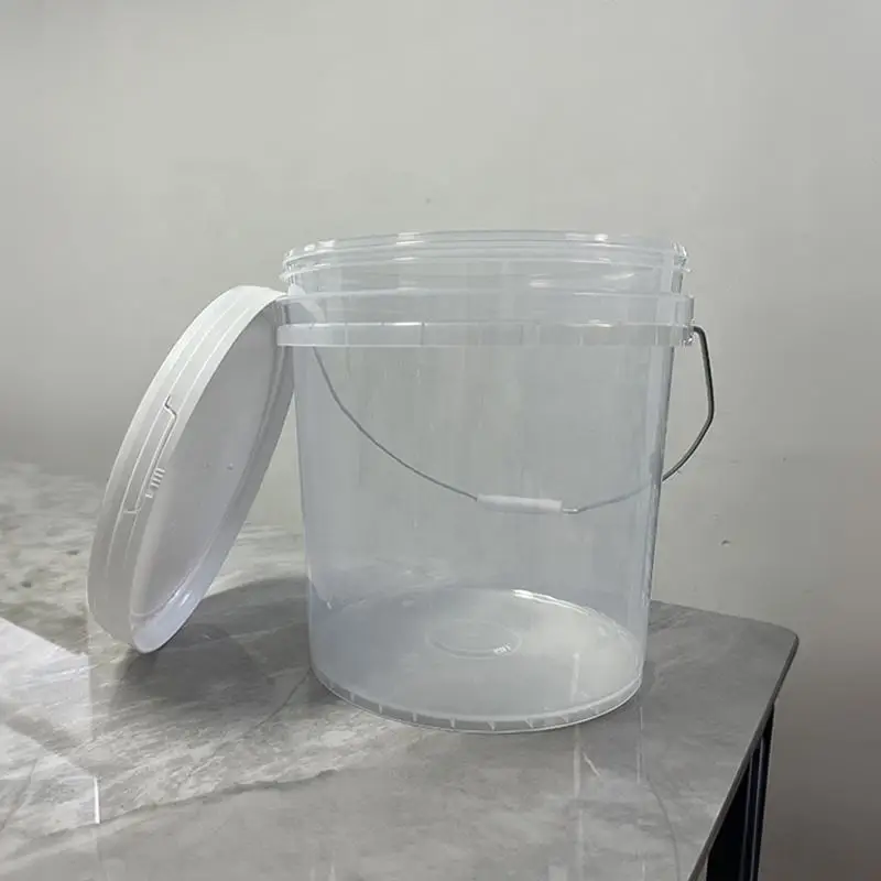 NBT 4 Gallon Plastic Storage Bucket Car Washing Tools Bucket Transparent Car Detailing Bucket For Car Cleaning