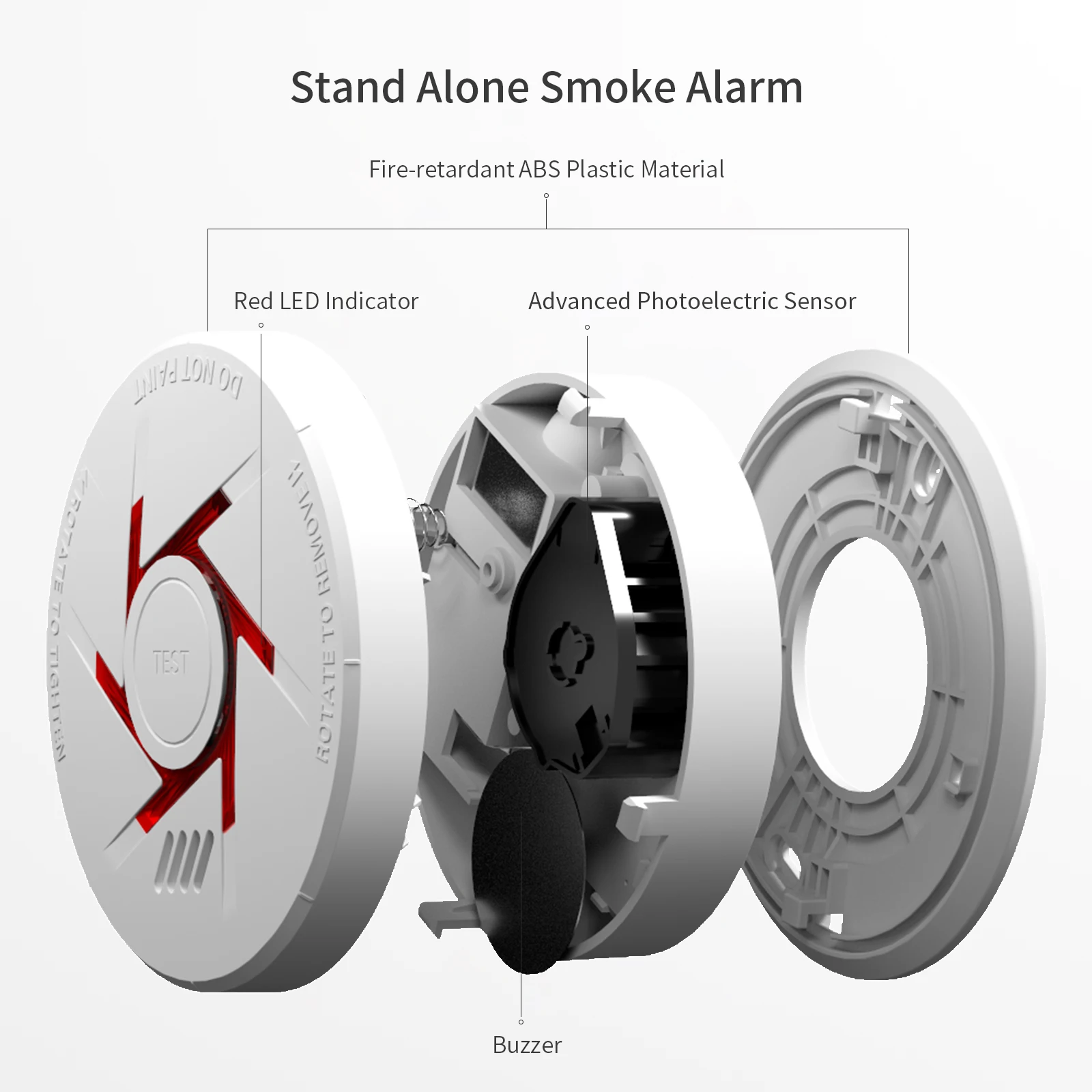 Low Price 5year New Standalone Smoke Detector Smoke Only  Fire Smoke Detector