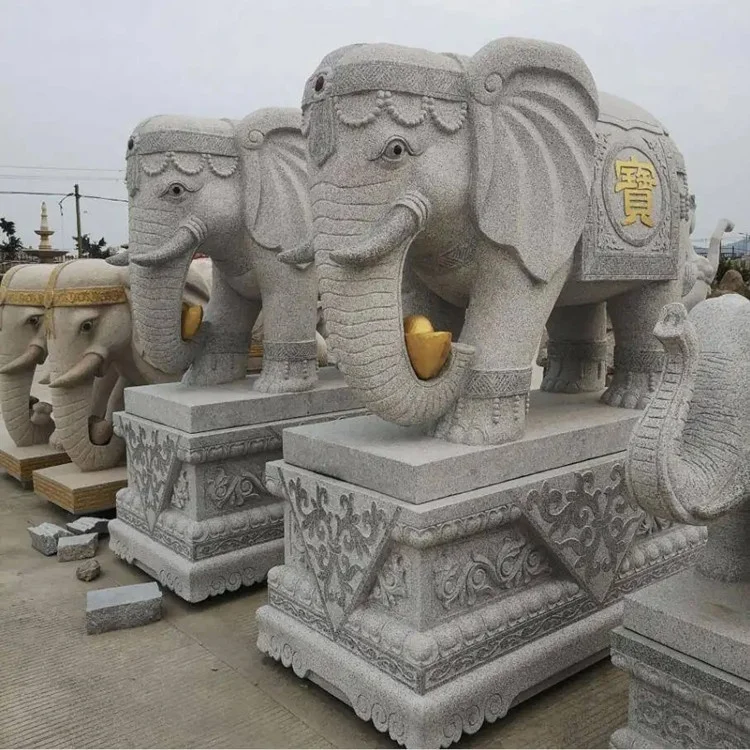 Carved flying and jumping pose horse statue sculptures