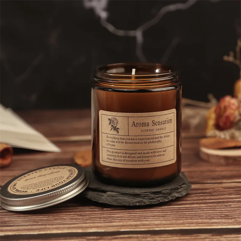 handmade gift cup wax smokeless romantic fragrance candle tea handmade plant wax scented candle