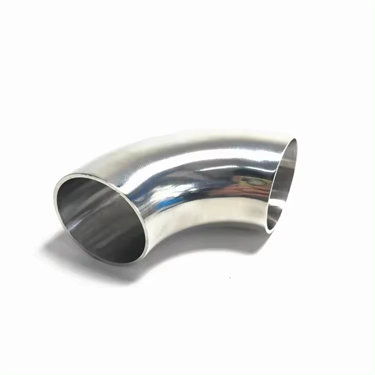 Sanitary stainless steel 90 degree short radius fittings for pipe connections Fittings