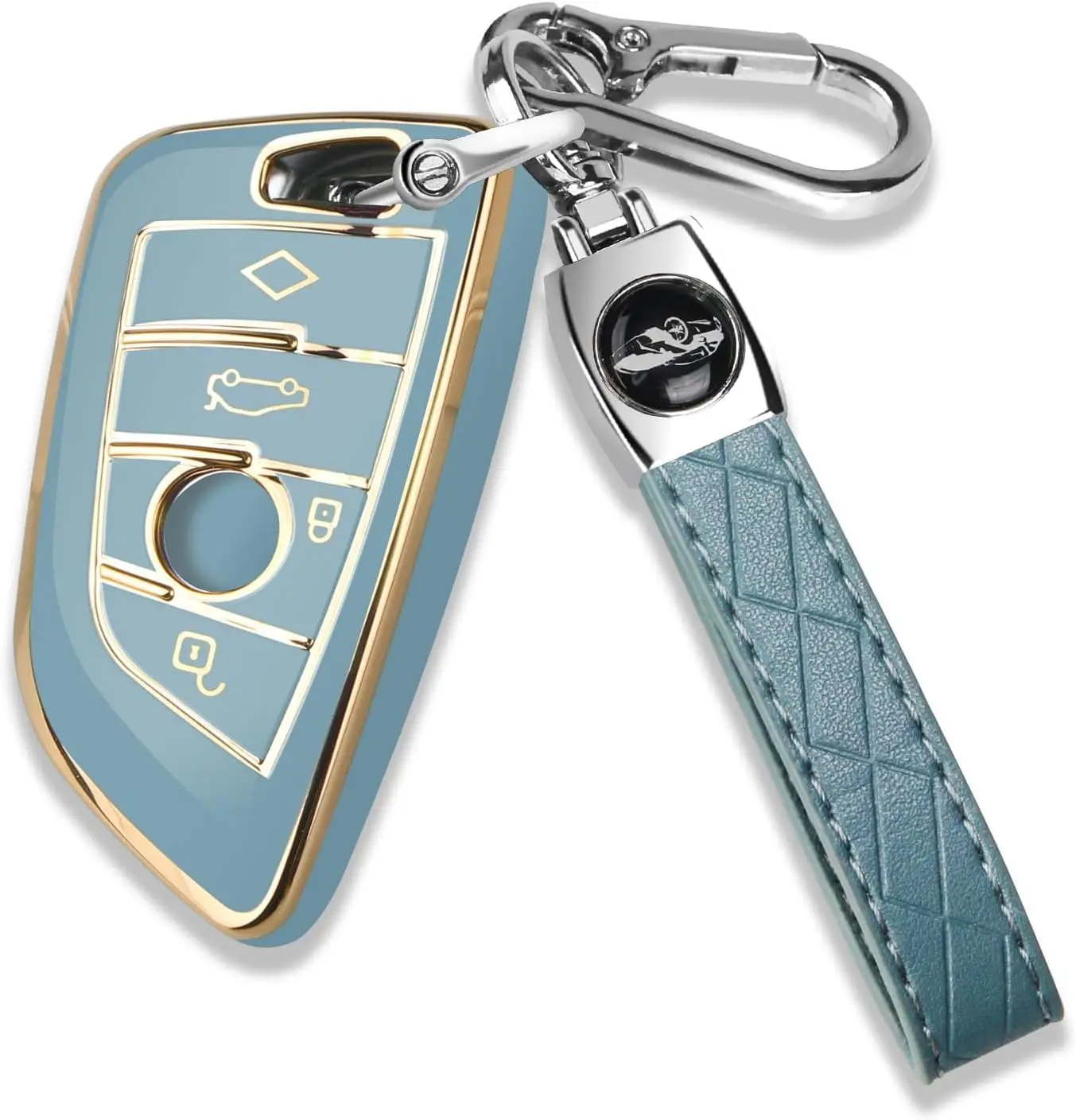 Новые золотые Чехлы для смарт-ключей Bmw, подходит для серии BMW7 X6 X5 X1 ТПУ + ПК противоударный чехол для BMW