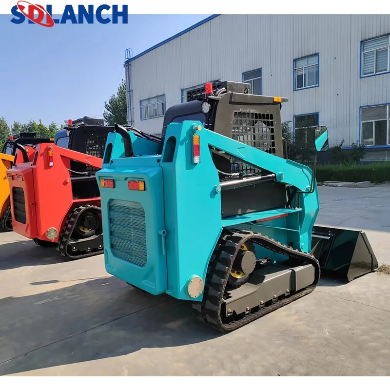 China Powerful Hydraulic track Skid Steer loader 770kg 830kg 1000kg skid steer loader with chassis EPA engine
