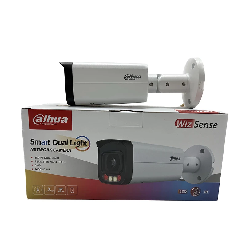 Dahua IPC-HFW5449T-ASE-LED 4MP Built-in Mic Full-color Fixed-focal Warm LED Bullet Network Camera