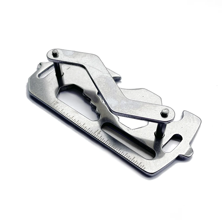 EDC Keychain Multitool Pry Bar Key Holder Keysmart Pocket Clip Pocket Tools With Bottle Opener Belt Cutter