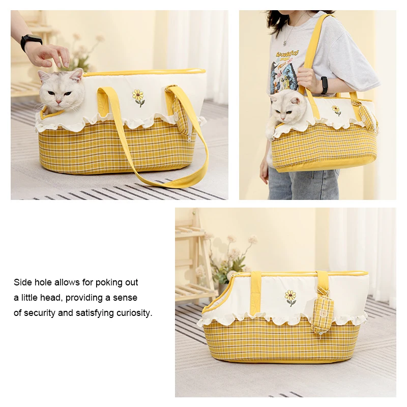 Manufacturer Wholesaler Outdoor Adjustable Folding Portable Travel Hiking Walking Pet Cat Puppy Carrier Bag