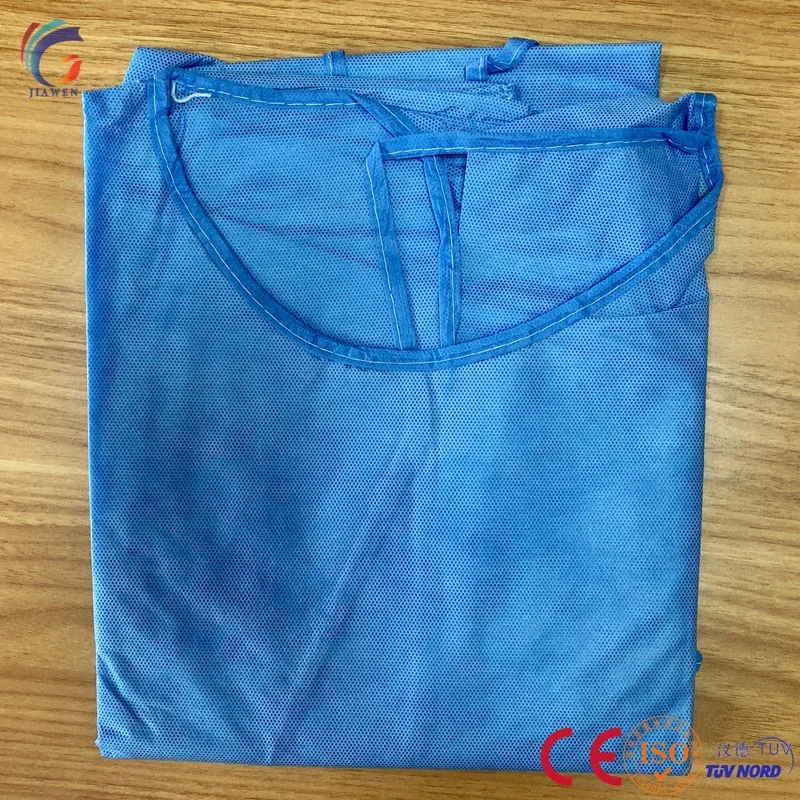 Best selling Wholesale Laboratory Dental Operation Disposable Sterile individual packaging CPE Gowns with Thumb up
