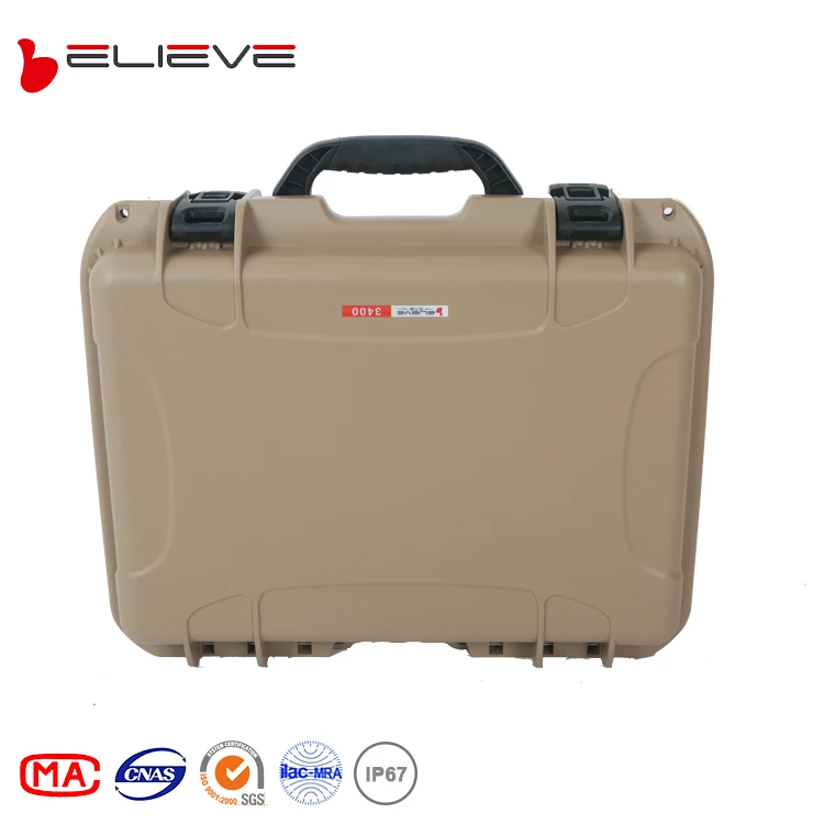  pp material IP67 hard plastic instrument carry tool case for electrical
