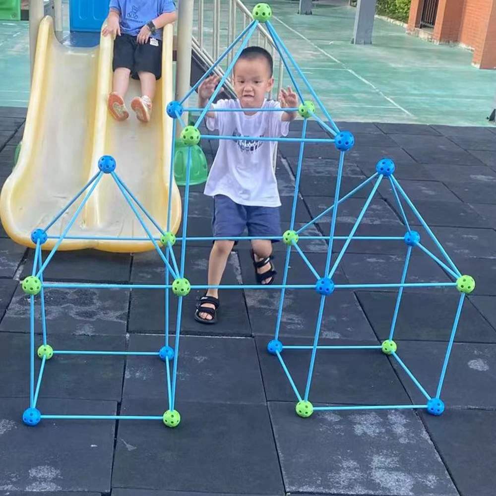 72PCS IN STOCK LOW MOQ top rated  boys toddler kids fort building kit