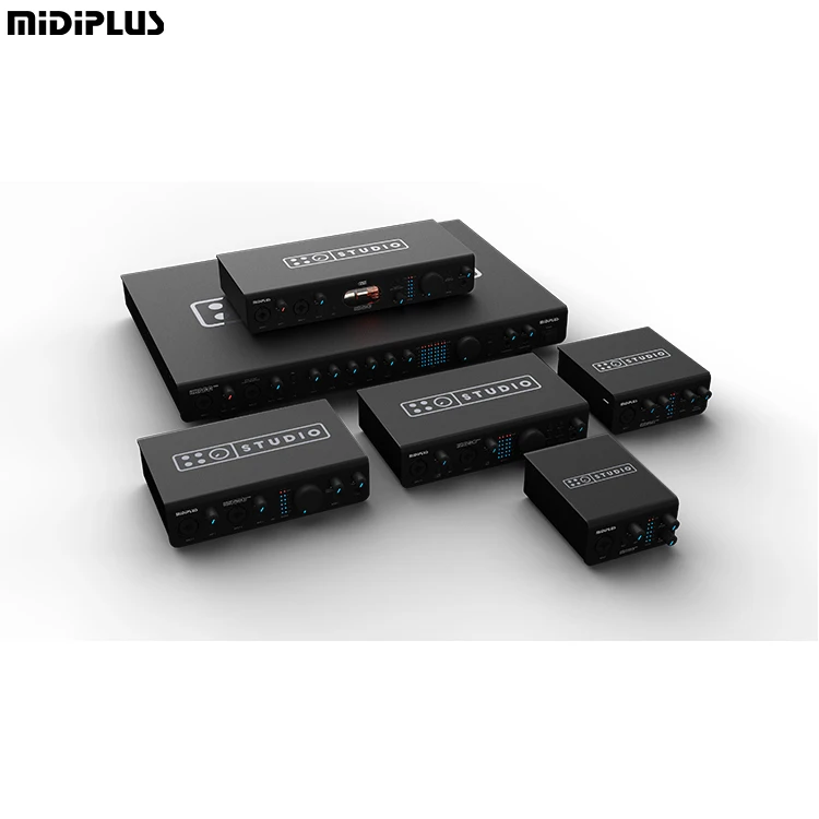 MIDIPLUS Studio S pro OTG High-End Professional Usb Audio Interface 24-Bit/192Khz Hd Recording Studio-Grade Sound Quality