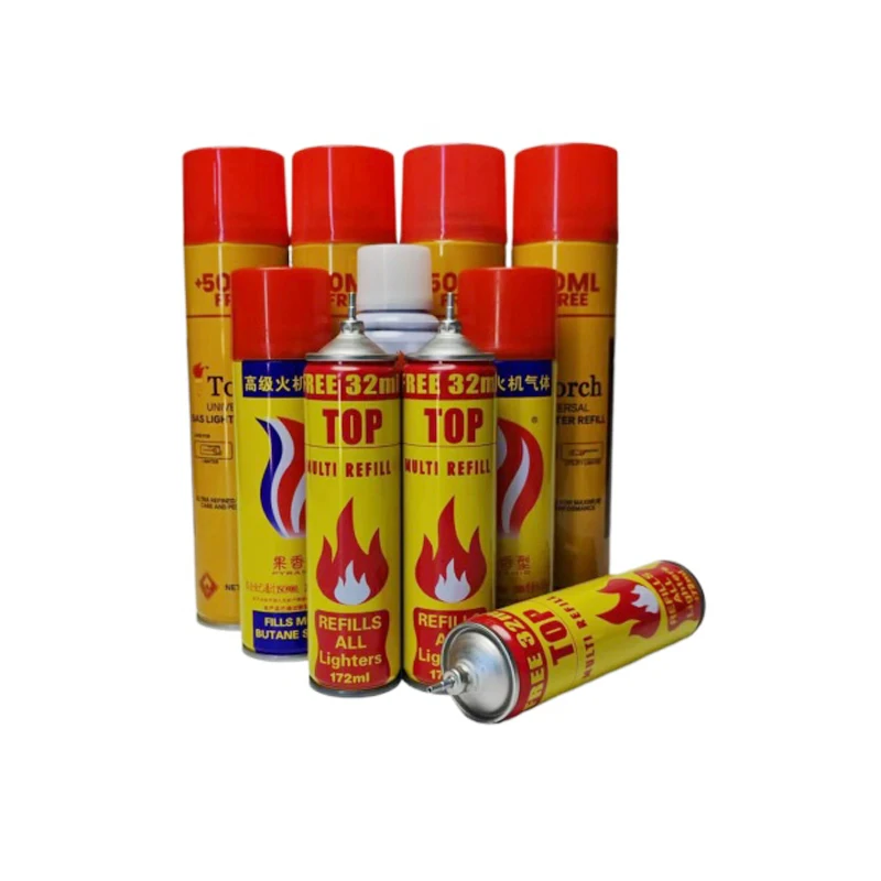 Factory Direct OEM/ODM 300ml 50g 125g 150g Customized Butane Gas Lighter Refill Gas