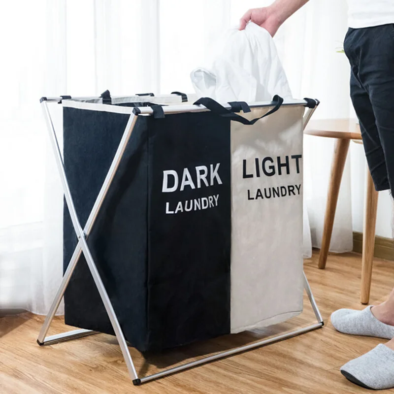 Storage Laundry Dirty Clothes Basket Oversized Foldable Oxford Cloth Single Compartment Dirty Clothes Basket