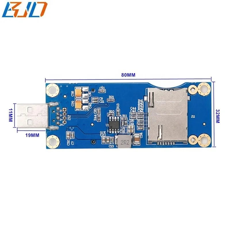  USB2.0 Mini PCI-E mPCIe 52Pin модуль адаптера Riser карты с SIM Слот 5 0 для 4G 3 аппарат не привязан к оператору сотовой связи GSM GPS модема в наличии на
