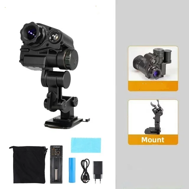 Full Dark Use  120M 1080P CMOS Helmet Mounted Night Vision Monocular Camera