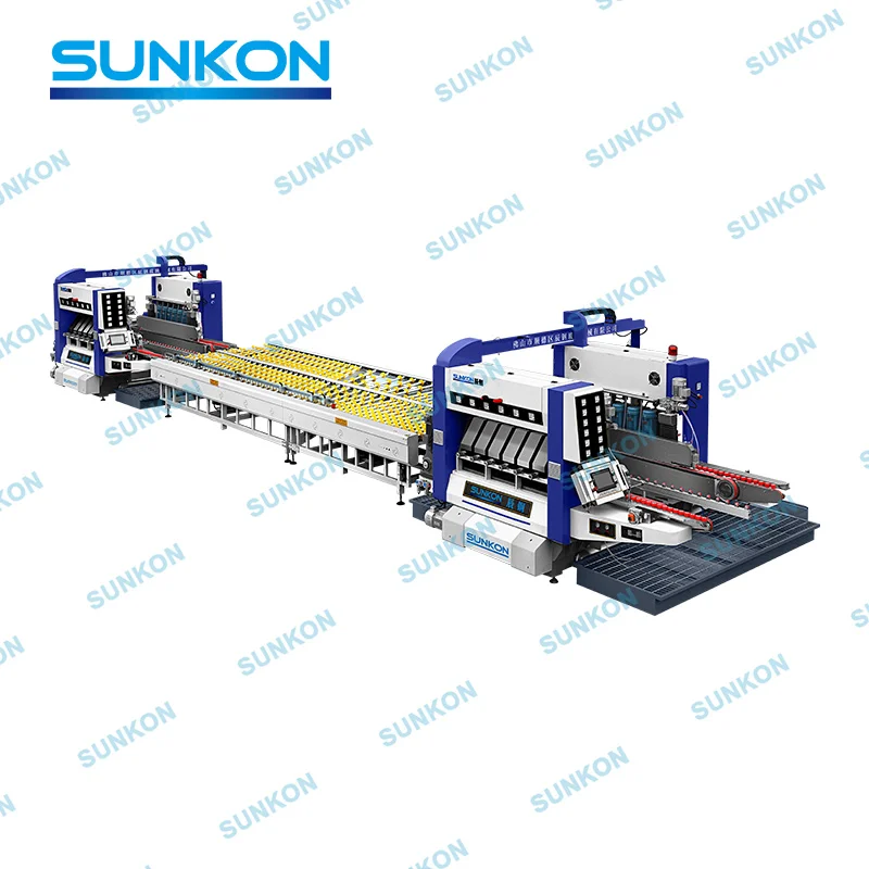 SUNKON CGSY2520-12 CE precio maquina templadora de vidrio Glass Double Pencil Edging Production line