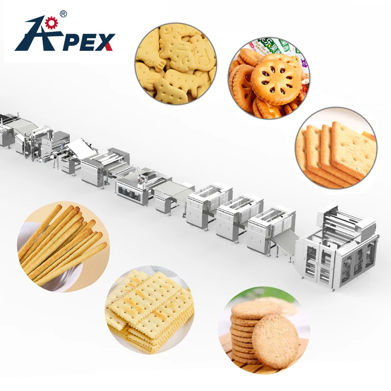 Automatic Hard Soda Biscuit Sandwich Making Machine Production