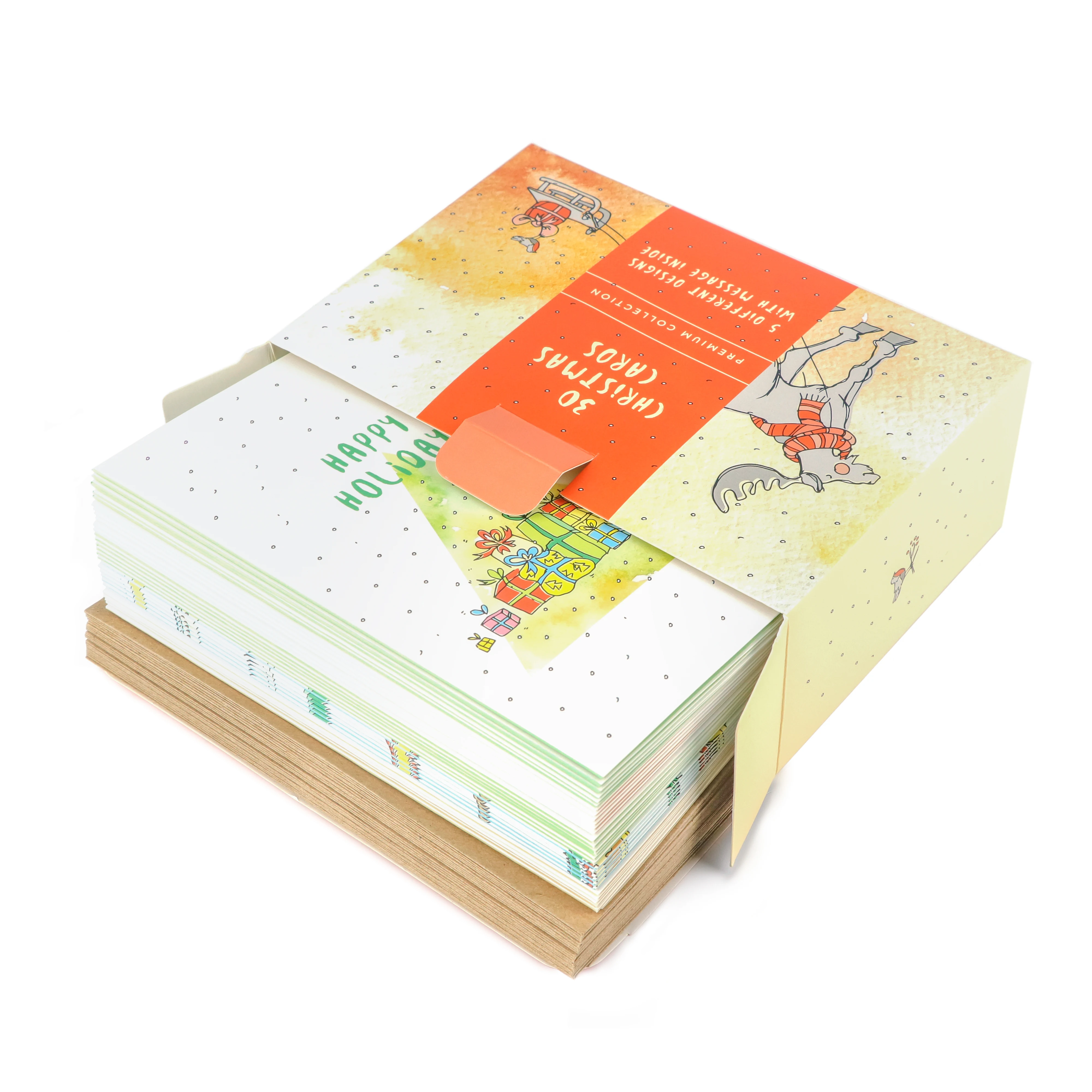 Custom Thank You Cards Birthday Cards Christmas Greeting Cards with Envelope Christmas Invitation