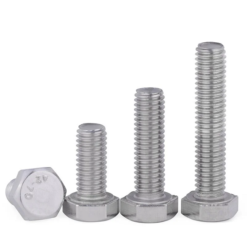 DIN933 DIN931 SS304 SS316 из нержавеющей стали с шестигранной головкой болт Винт