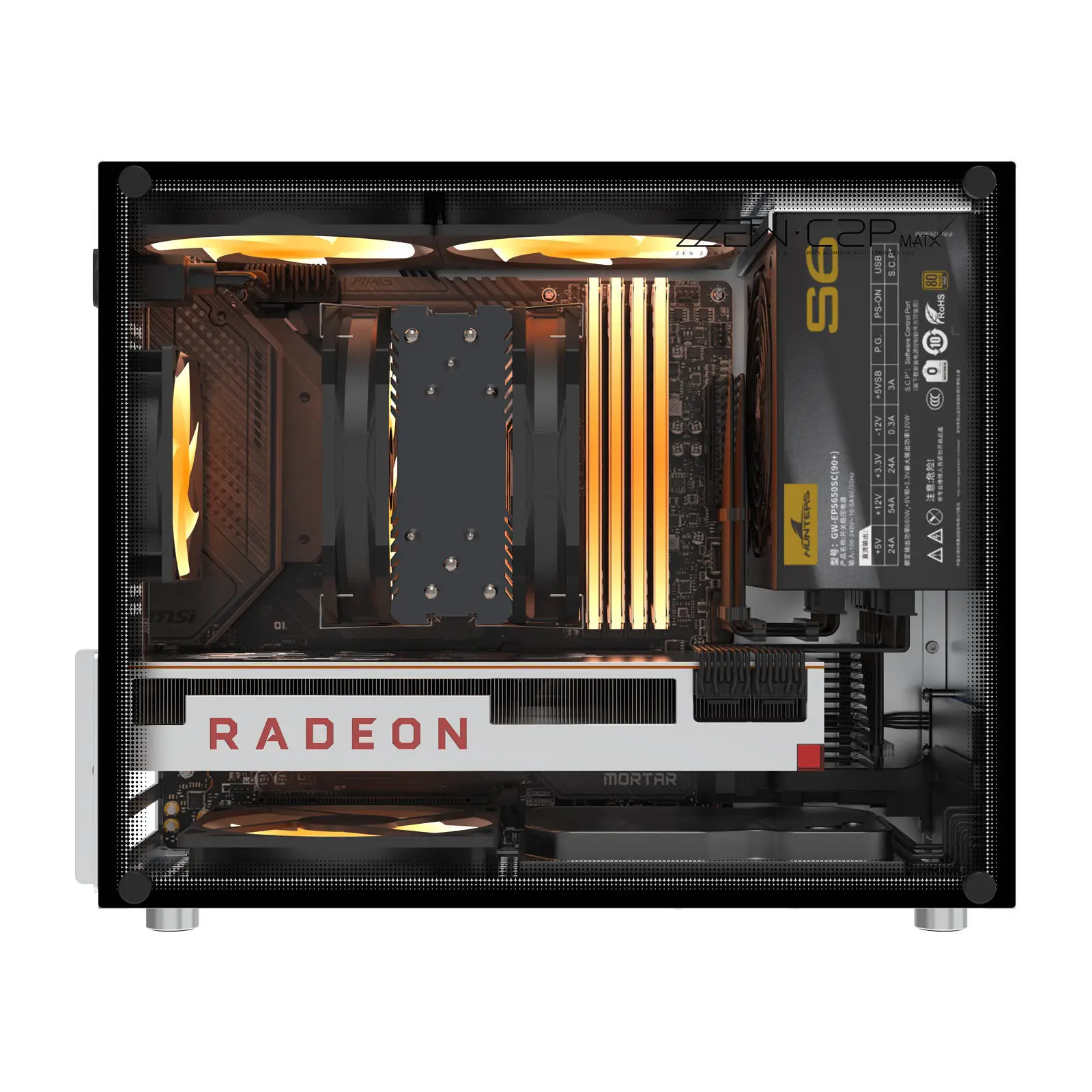 Aluminum Micro ATX Case MATX Case Desktop Chassis Computer Gaming PC case with DIY Installation