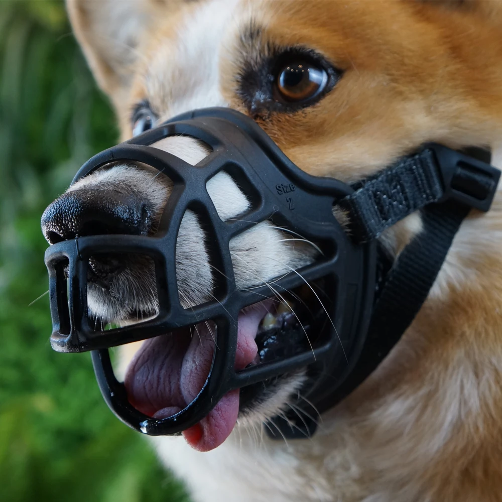 Высококачественный ТПЭ предотвращает укусы, снимает лай, прикрывает наморду собаки
