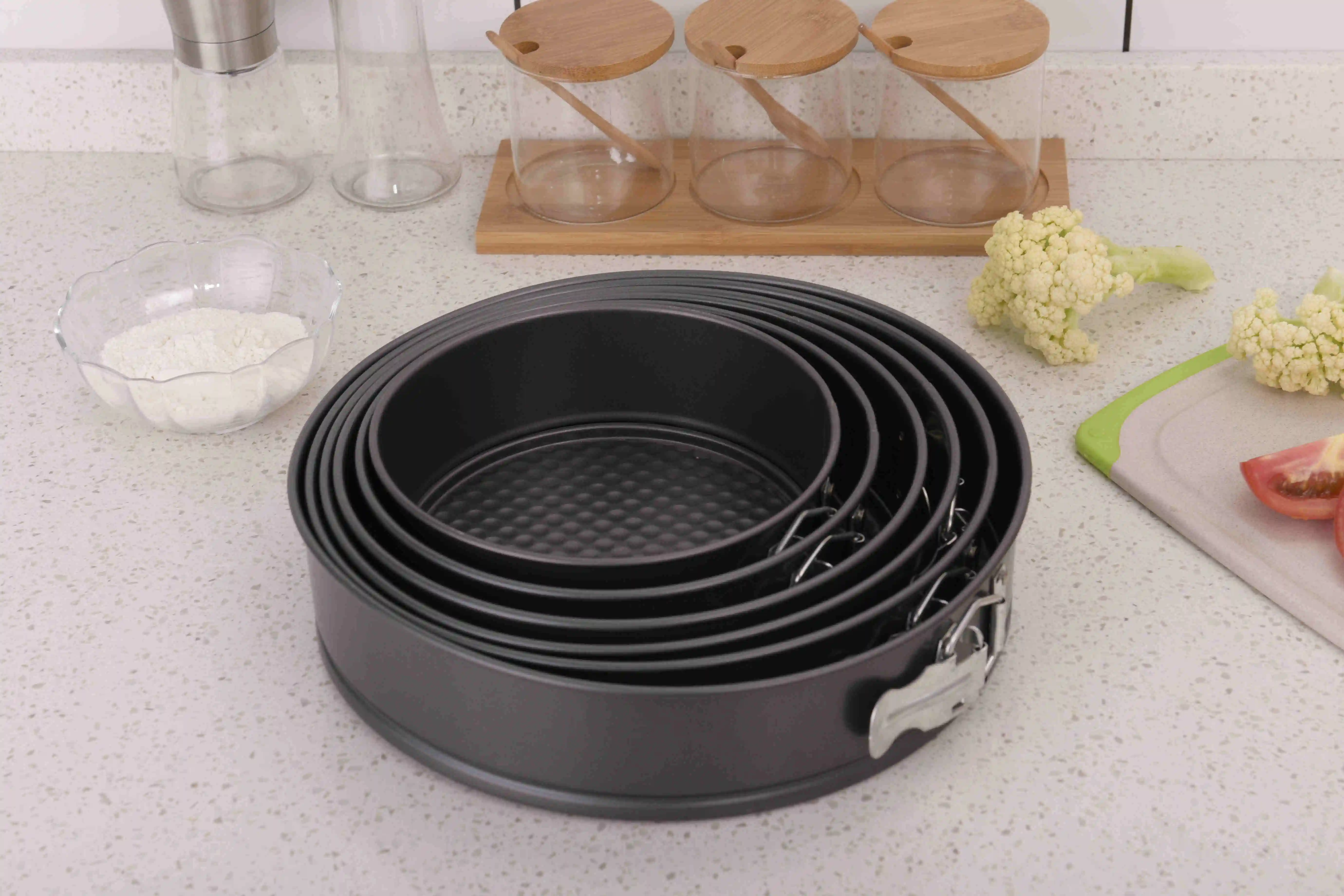 
Factory Hot Selling Non Stick Metal Cake Mould 6 Size set Cake Mould 