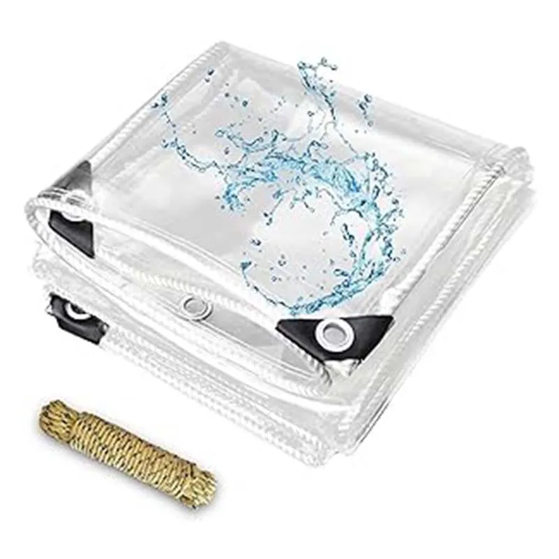 Clear Waterproof Tarps Heavy Duty Transparent PVC Cover clear Vinyl Tarpaulin