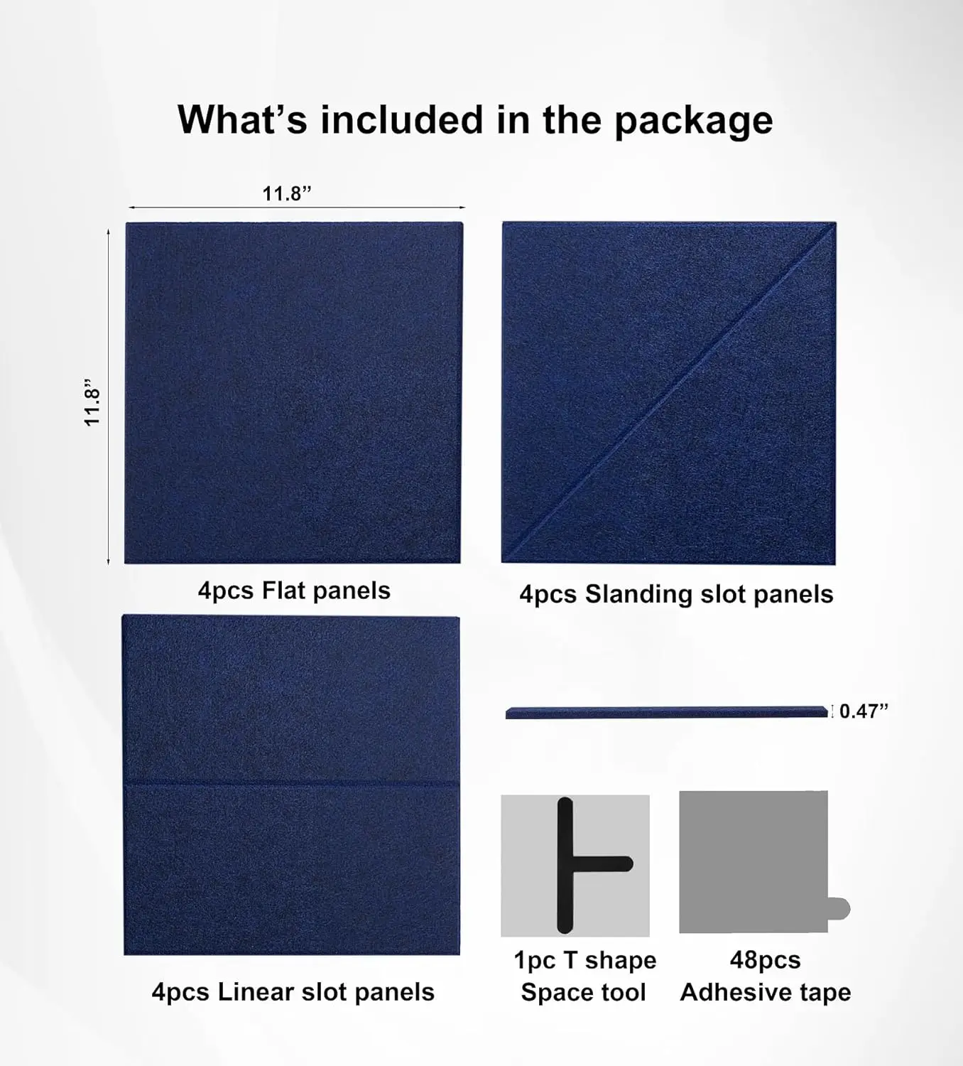 memo Felt Bulletin Board Wall Tiles decoration Large Cork notice Board 12 Pack Felt Pin Board for Home Office School