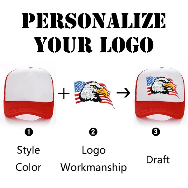 BESTELLA Wholesale Unisex Plain Baseball Cap 5 Panel Gorras High Profile Foam Trucker Hat Mesh Dad Snapback Custom Printing Logo