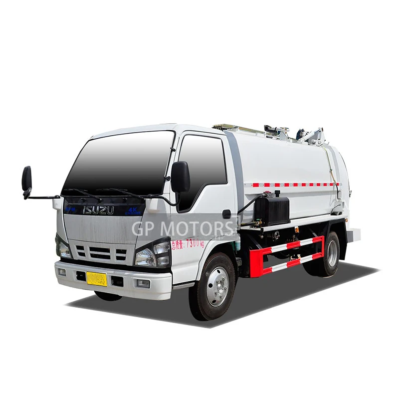 2024 new Isuzu component 4x4 4x2 wash cleaning small medium tipper container compactor mini telescopic cylinder garbage truck