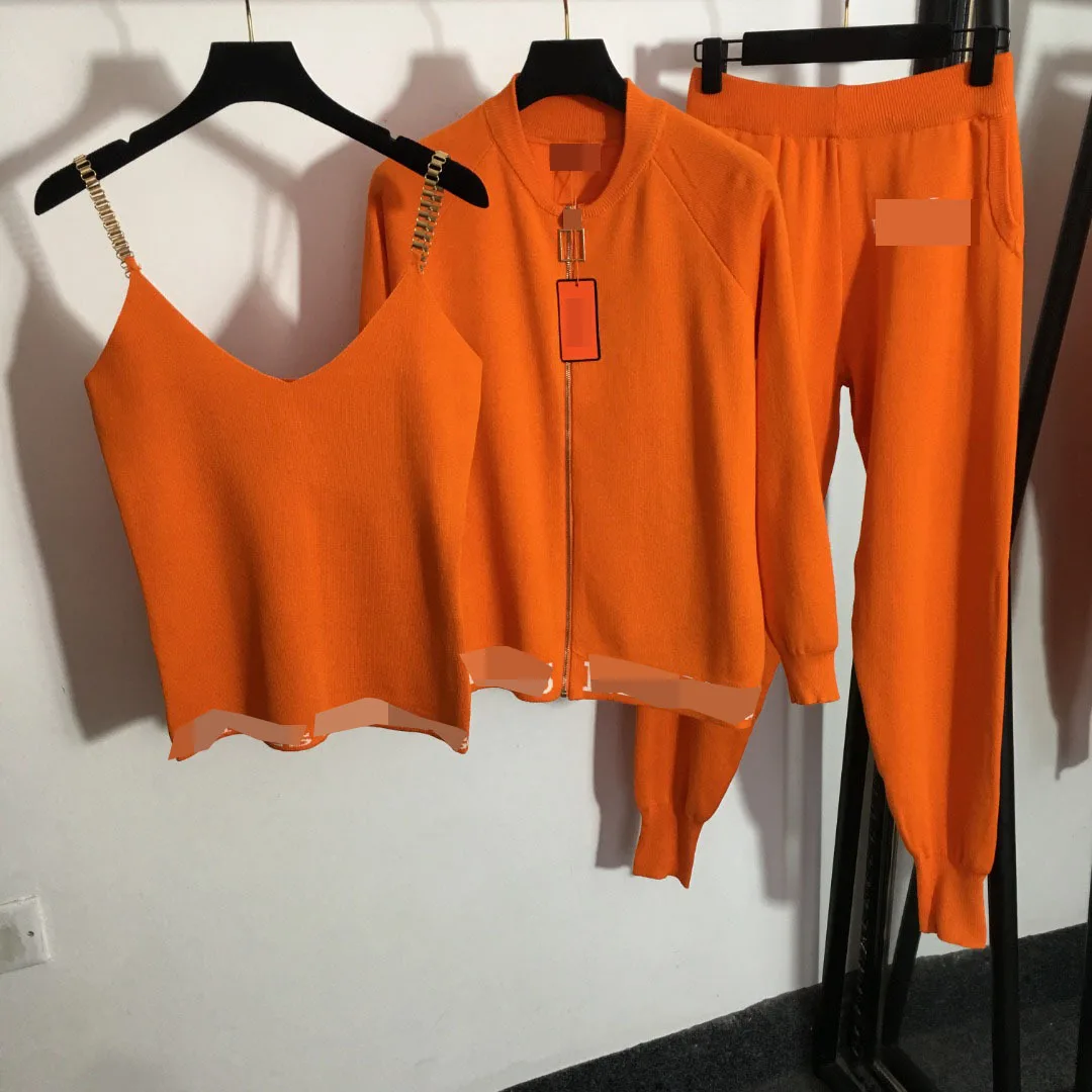 2023 Top Quality Clothing luxury sweaters women Ladies knit Suit designer clothes famous brands cozy knit set 3 piece