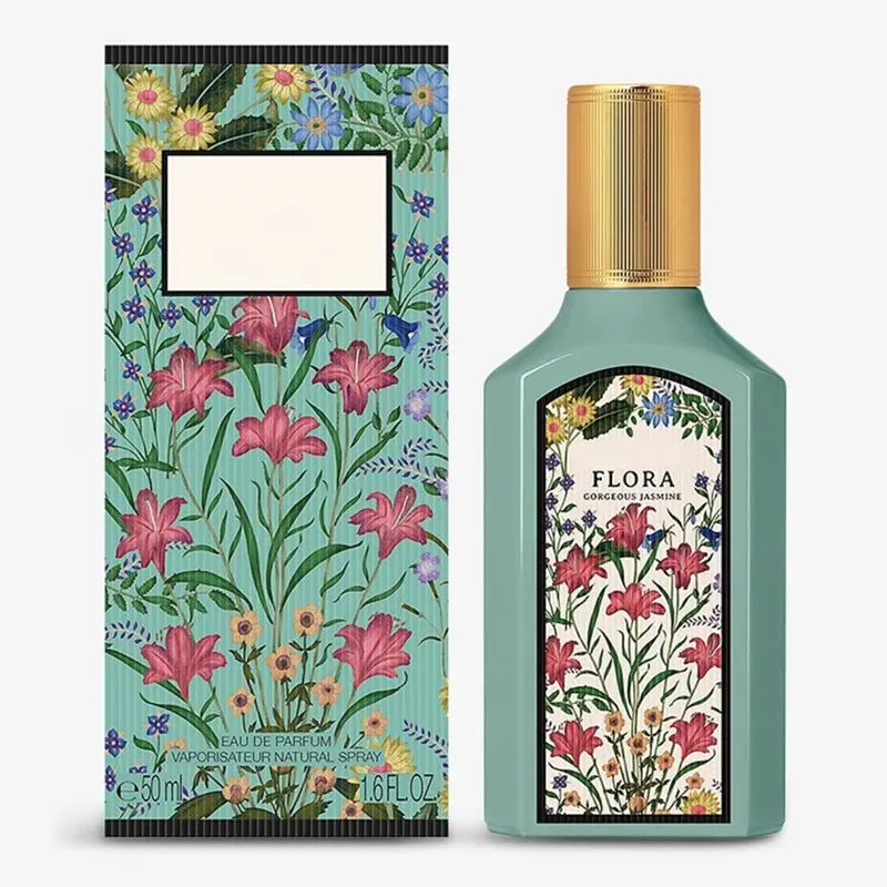 Flora Perfumes For Women Gardenia Cologne 100ml Woman Sexy Jasmine Fragrance Perfumes Spray EDP Parfums Royal