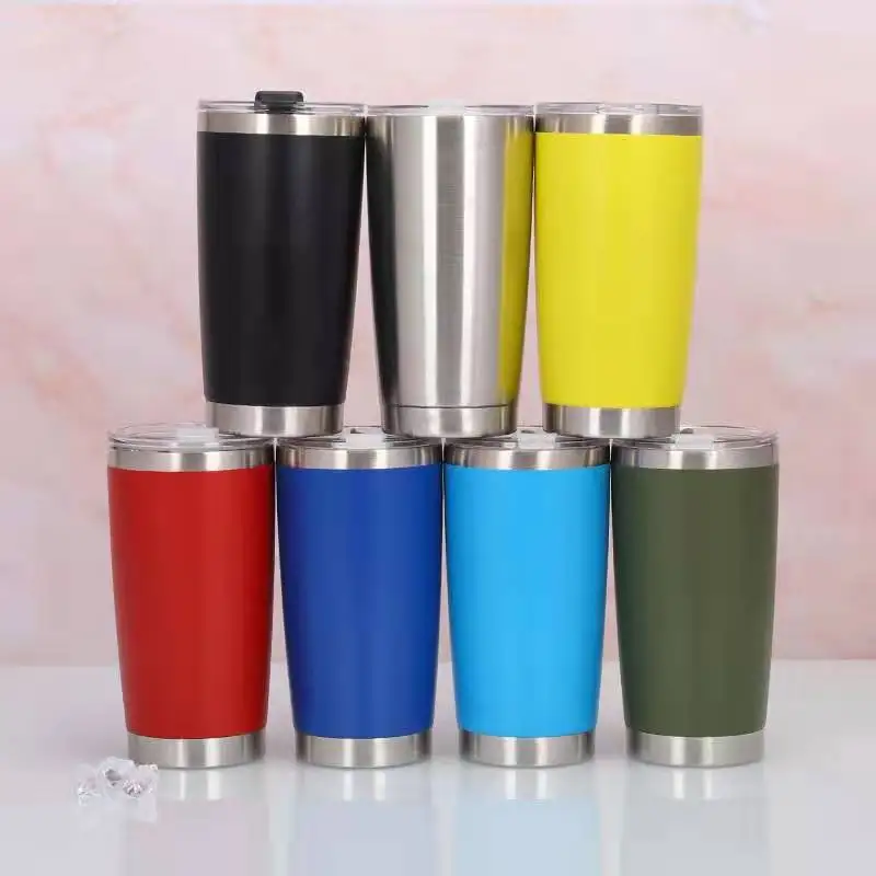 20oz Stainless Steel 304 mug Insulation Ice Ba Beer Thermos Cup