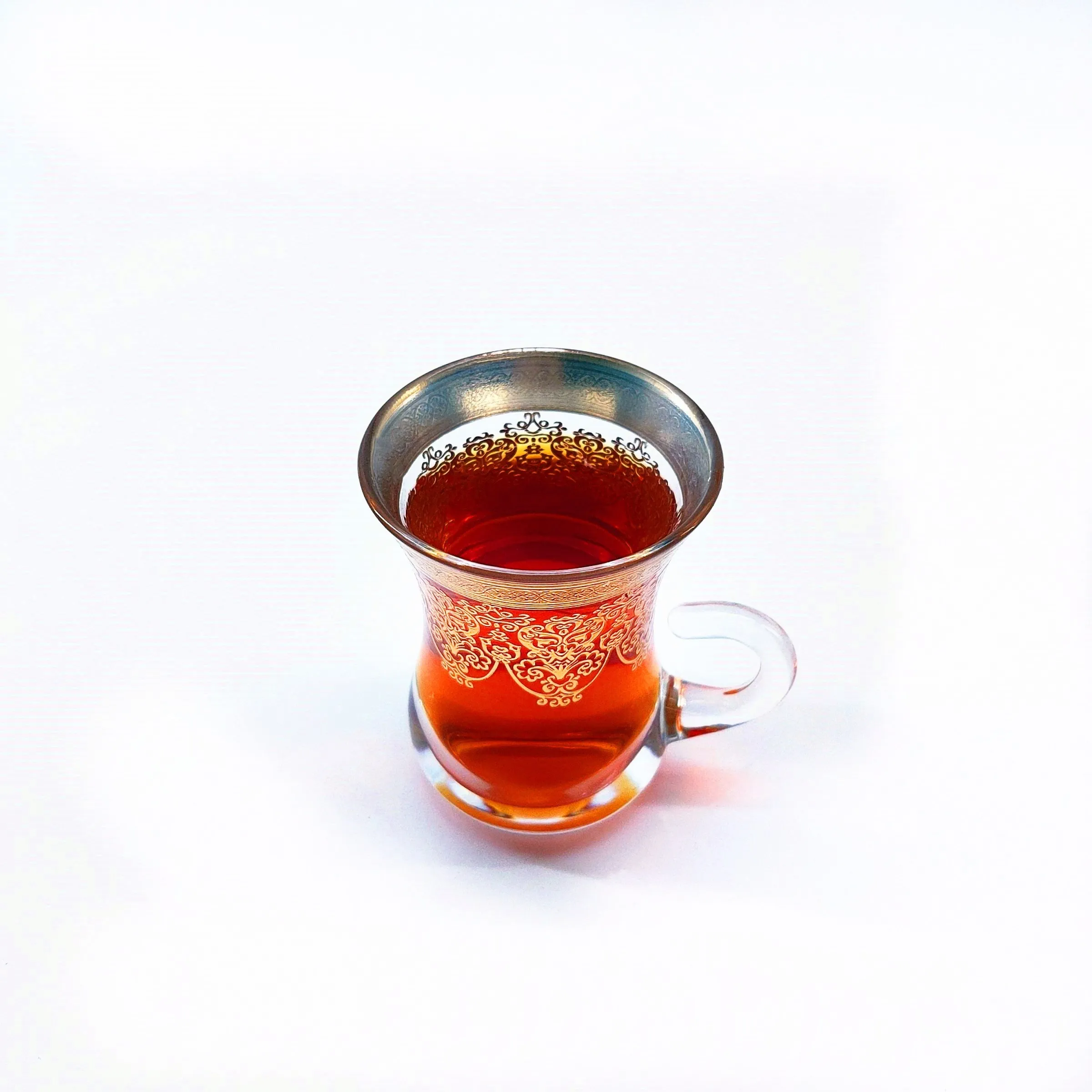 China factory Glass Arabian  painting elegant coffee cup sets for wholesale