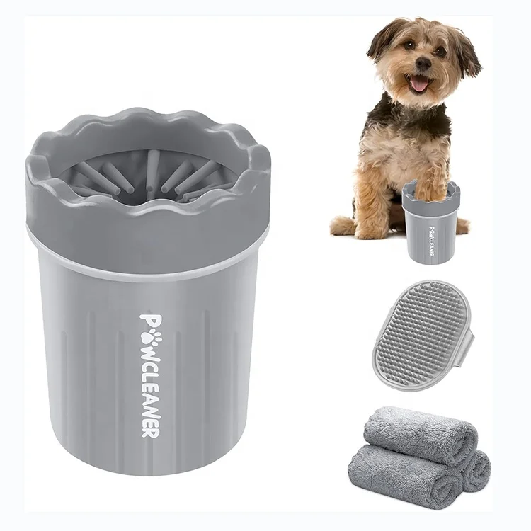 Pet Supplies Portable Dog Paw Washer Pet Cleaning Silicone Brush Pet Foot Cleaner for Small Breed Dogs