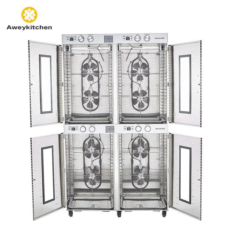 Fast Drying Equipment Fruit Dehydration Machine 88 Trays 60KG Industrial Commercial Food Dehydrators
