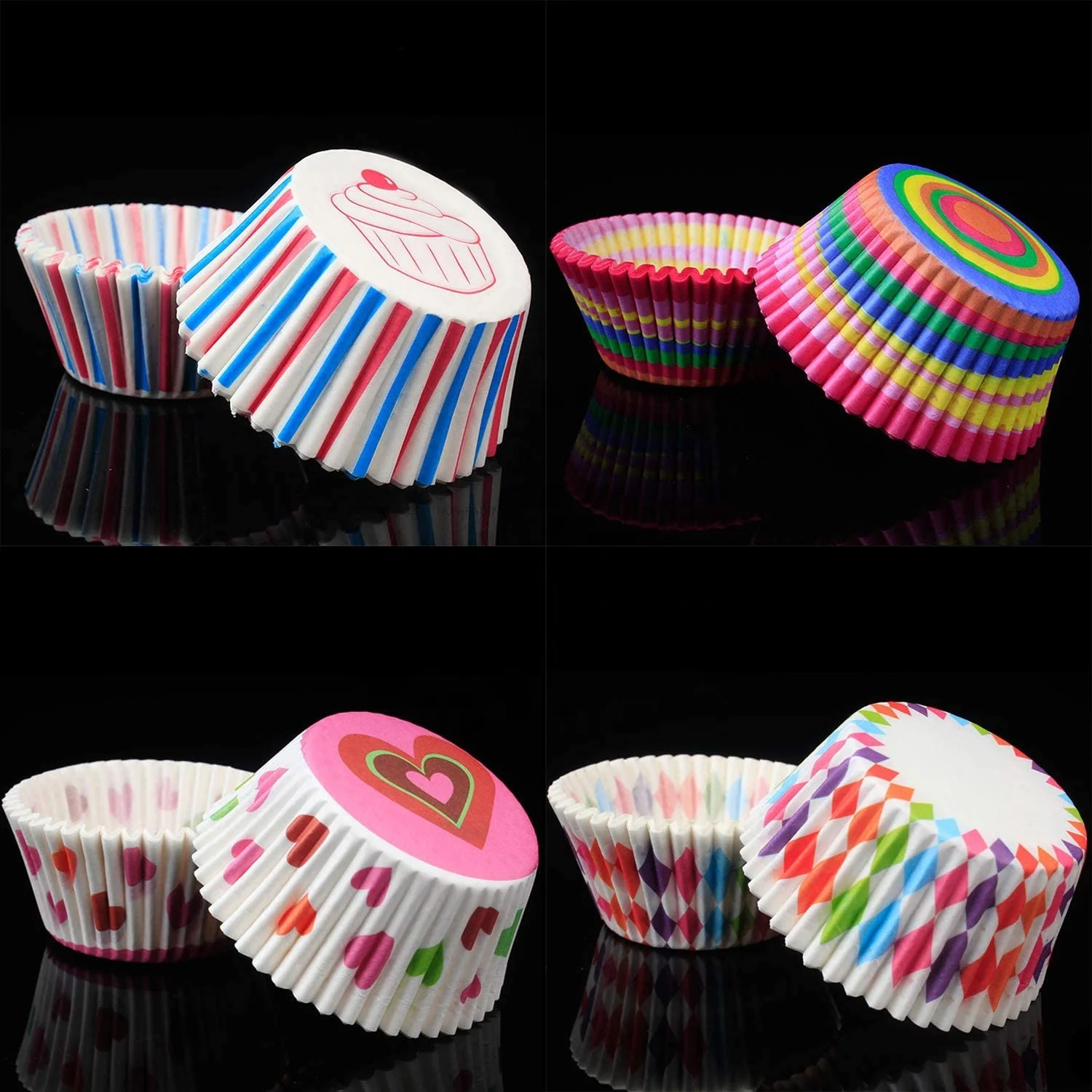 Fabrik Grobhandel Back becher Party Kuchen becher Papier Weihnachten Cupcake Liner Antihaft-Hochtemperatur-Kuchen becher Form