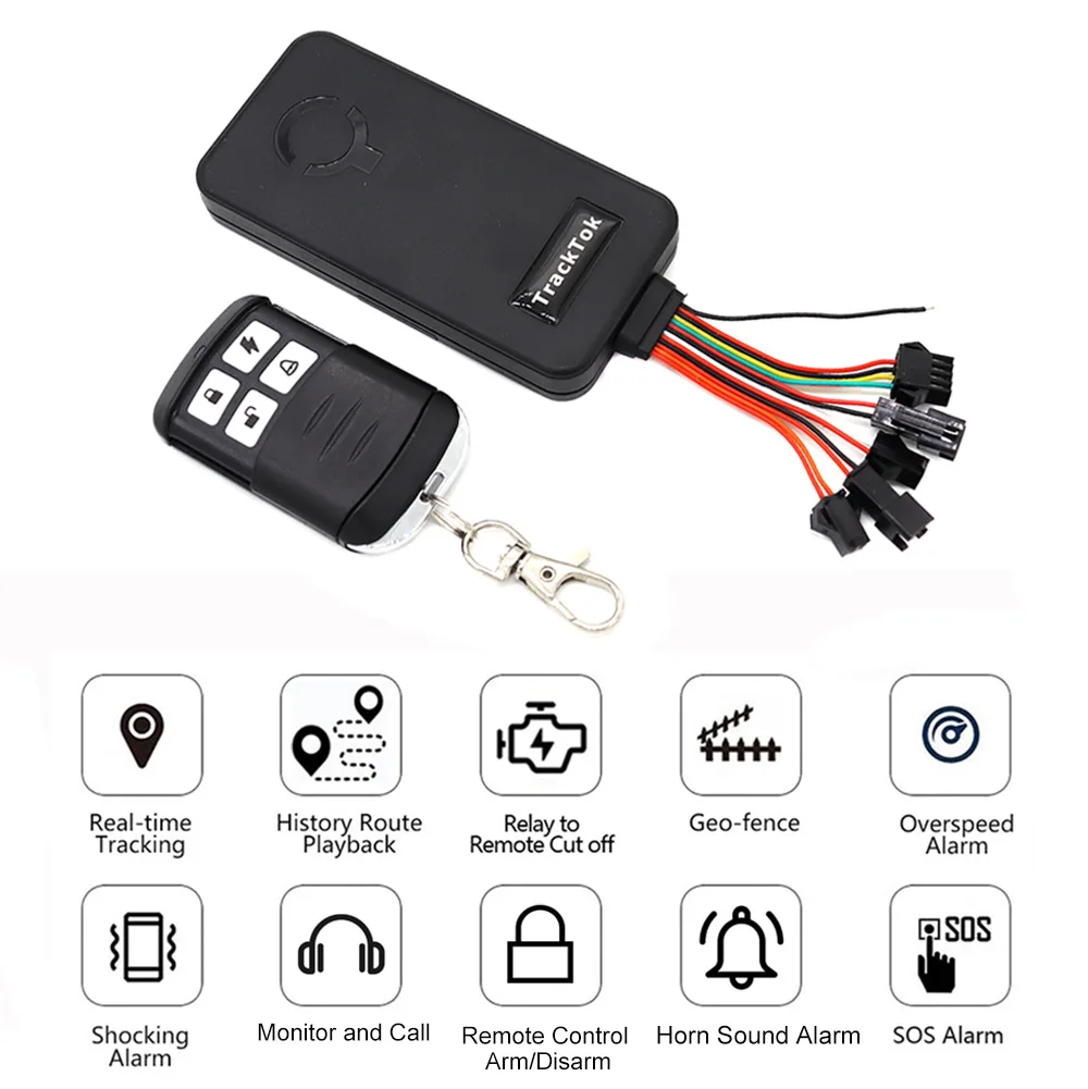 SOS alarm 2G GPS Tracker for Vehicles,Two-way calling Real-Time Car Tracker Device for Vehicles Voice listen GPS Tracker