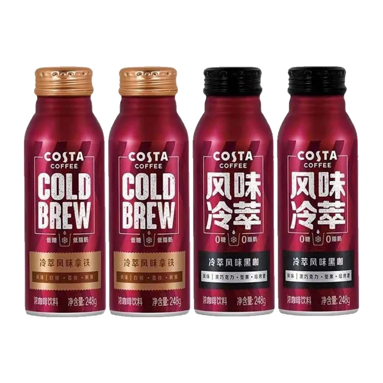 Coca-Cola Costa  Costa cold extract instant coffee drink cold extract flavor latte 248g * 12 bottles full box