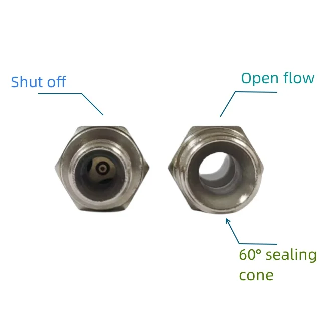 French standard brass nickel plated RMI series PT NPT taper thread male plug fittings
