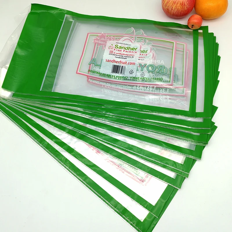 Прямая Продажа с фабрики Упаковочные пакеты для фруктов мешки свежих продуктов Самоуплотняющиеся самонесющиеся сумки на молнии винограда вишни