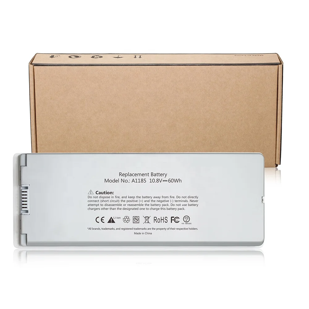 
A1181 Rechargeable 10.8V Laptop MA254 MA255 MA472 MA700 MA701 Battery For Macbook 13