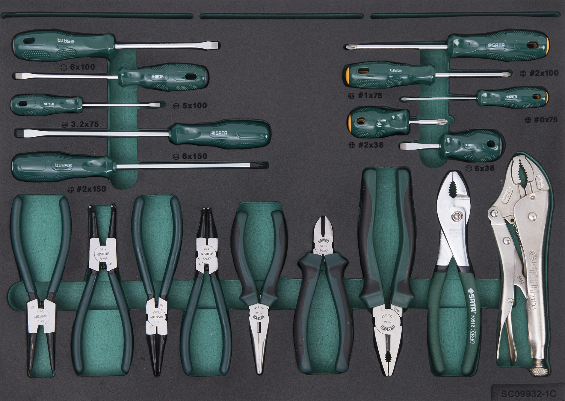 SATA  09932   242Pc Automotive Tool Set