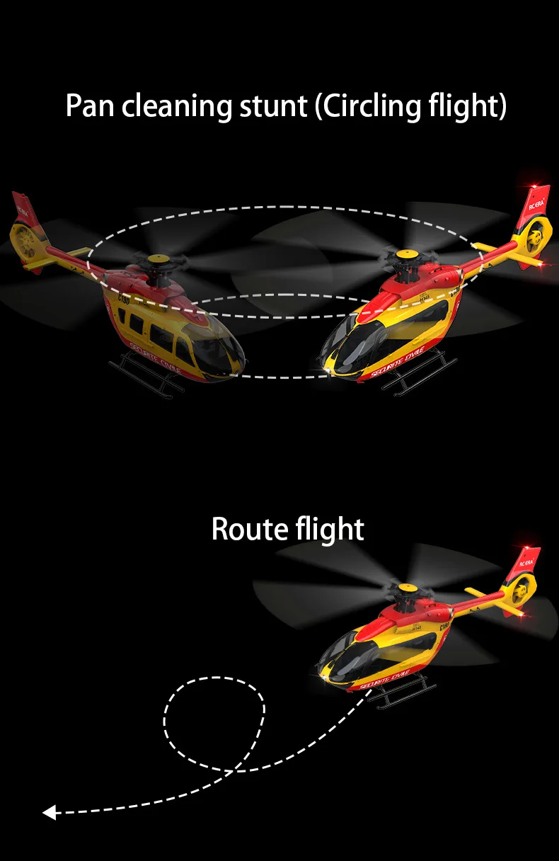 RC Airplane Remote Control Aircraft Toy for Kids C190 RC helicopter with Barometric height setting.
