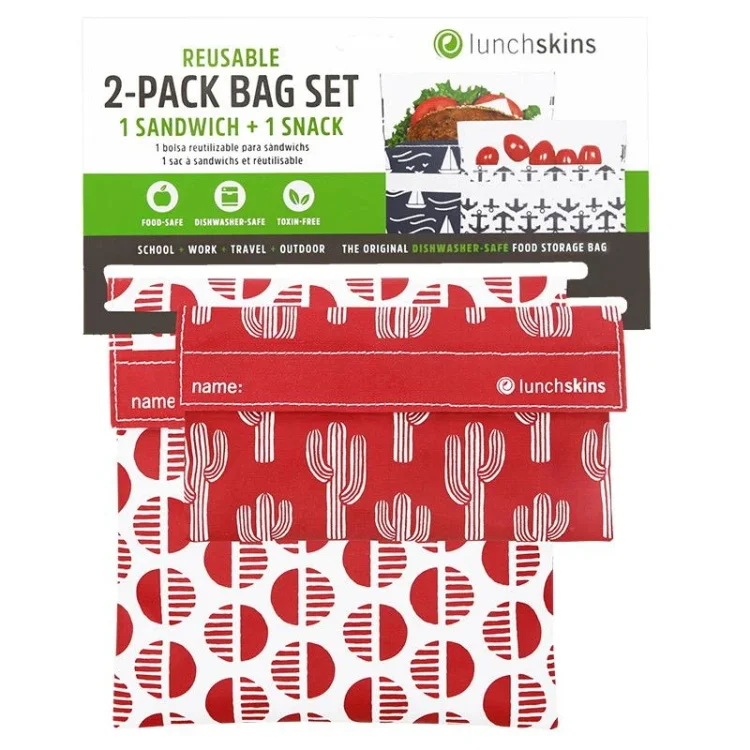 
New arrive custom printed washable reusable sandwich bag 