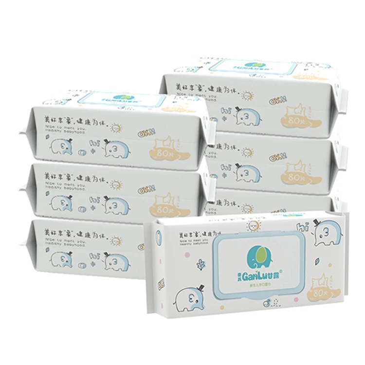 Free Samples Custom Production Disposable Organic Little Water Baby Cleaning Baby Wet Wipes