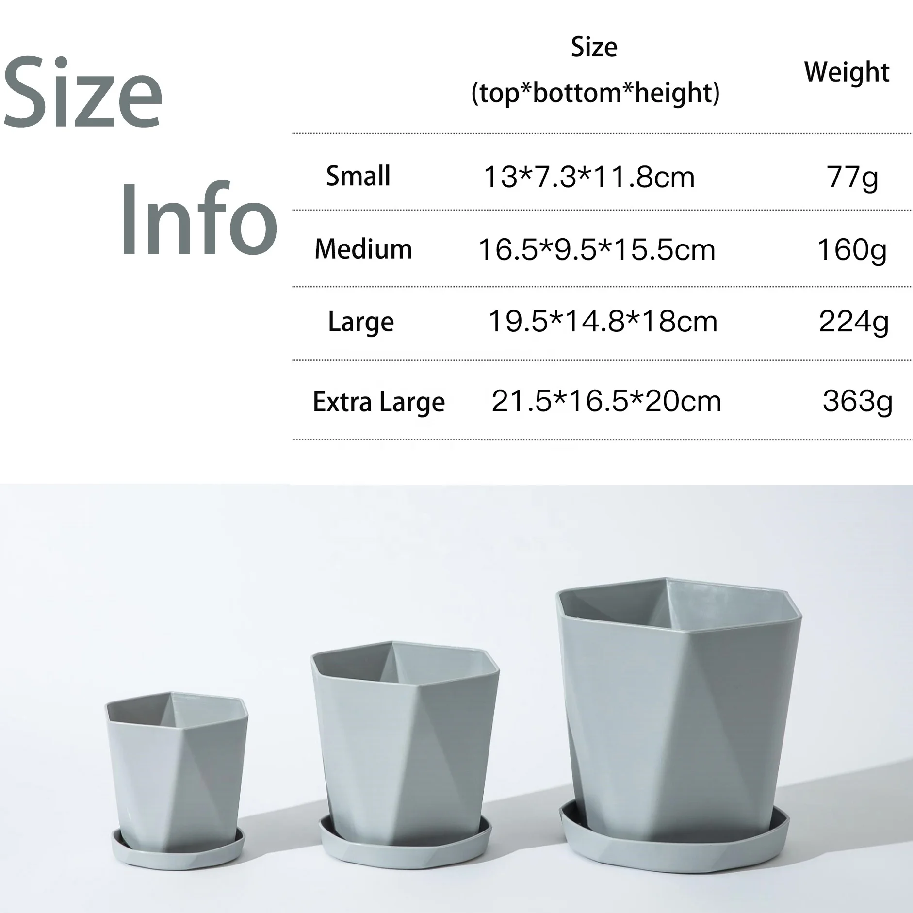 New Garden Macaron Colorful Round Irregular Plastic Bonsai Large Plant Planters Flower Macetas Pot