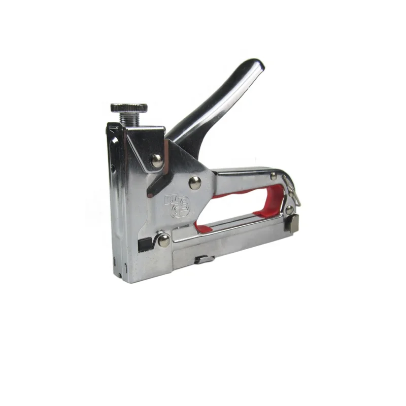 All Metal Chromed Stapler Gun Manual 3 in 1 Heavy Duty Staple Gun Tacker For 4mm-14mm Staple With Shock Absorbers
